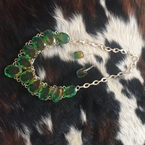 Tourmaline necklace in 925 silver